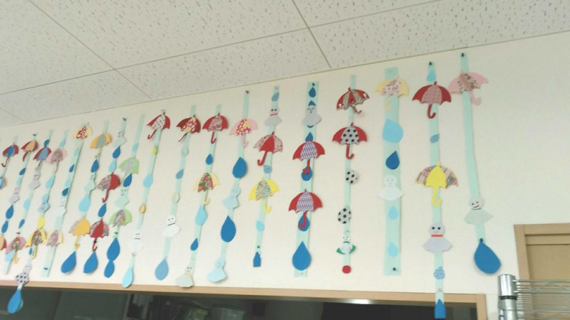 季節を先取り 6月の壁飾り デイサービス 花畑 愛知県岡崎市の介護施設